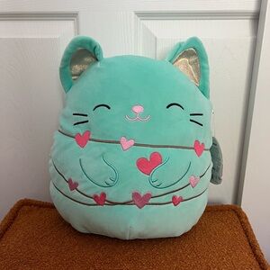 Brand New Squishmallows Teal and Pink Cat Plush